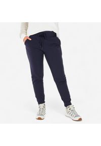 quechua - Spodnie turystyczne damskie Quechua NH500 Warm. Kolor: niebieski. Materiał: tkanina, materiał. Sezon: zima. Sport: turystyka piesza