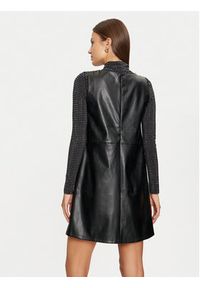 Vila Sukienka z imitacji skóry Dede 14099817 Czarny Slim Fit. Kolor: czarny. Materiał: skóra #7