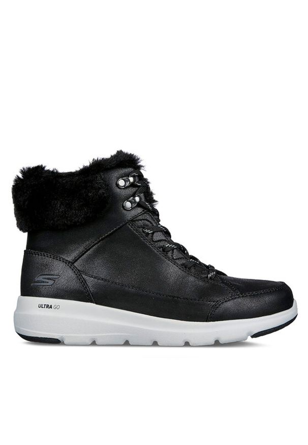 skechers - Skechers Trzewiki Glacial Ultra Cozyly 144178/BLK Czarny. Kolor: czarny. Materiał: materiał