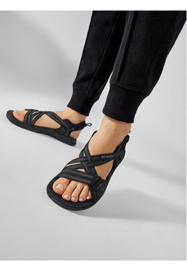 columbia - Columbia Sandały Sandal BL0102 Czarny. Kolor: czarny. Materiał: materiał