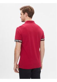 TOMMY HILFIGER - Tommy Hilfiger Polo Monotype Flag MW0MW33585 Czerwony Slim Fit. Typ kołnierza: polo. Kolor: czerwony. Materiał: bawełna