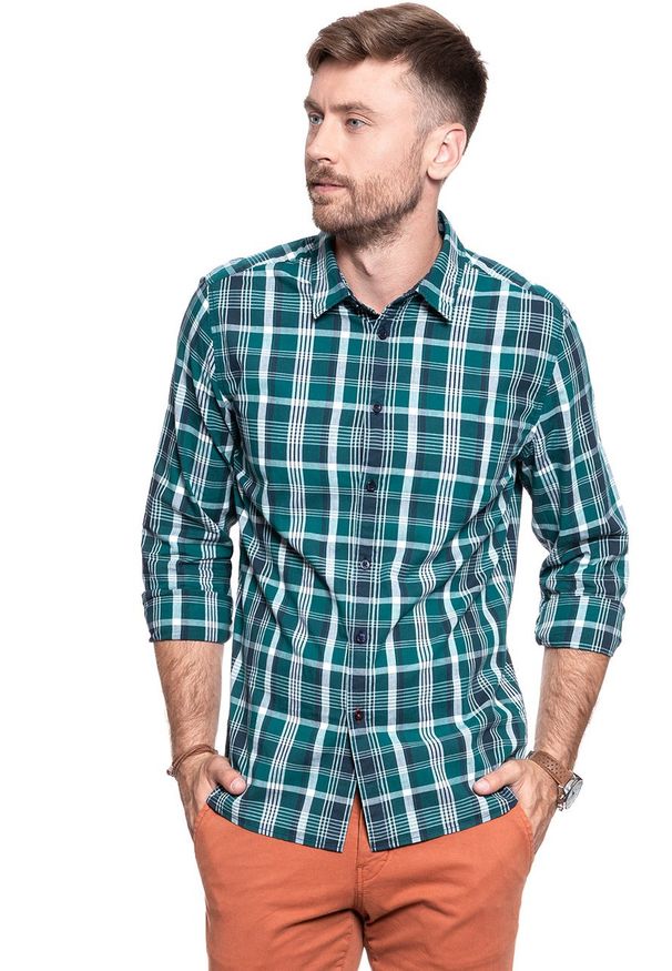 Mustang - KOSZULA MUSTANG Clemens KC Check 1009352 11507. Długość rękawa: długi rękaw. Długość: długie