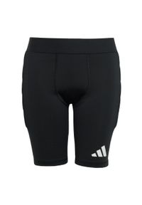 Adidas - Legginsy Squadra 25 Goalkeeper Padded Short Kids. Kolor: biały, wielokolorowy, czarny. Materiał: materiał