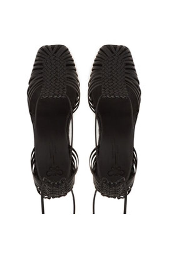 Weekend Max Mara Espadryle Quirino 2515521115670 Czarny. Kolor: czarny. Materiał: skóra