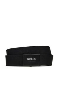 Guess Pasek Męski BMSPAM P5135 Czarny. Kolor: czarny. Materiał: materiał