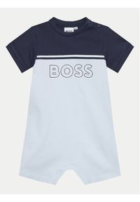 BOSS - Boss Romper J50793 Niebieski. Kolor: niebieski. Materiał: bawełna