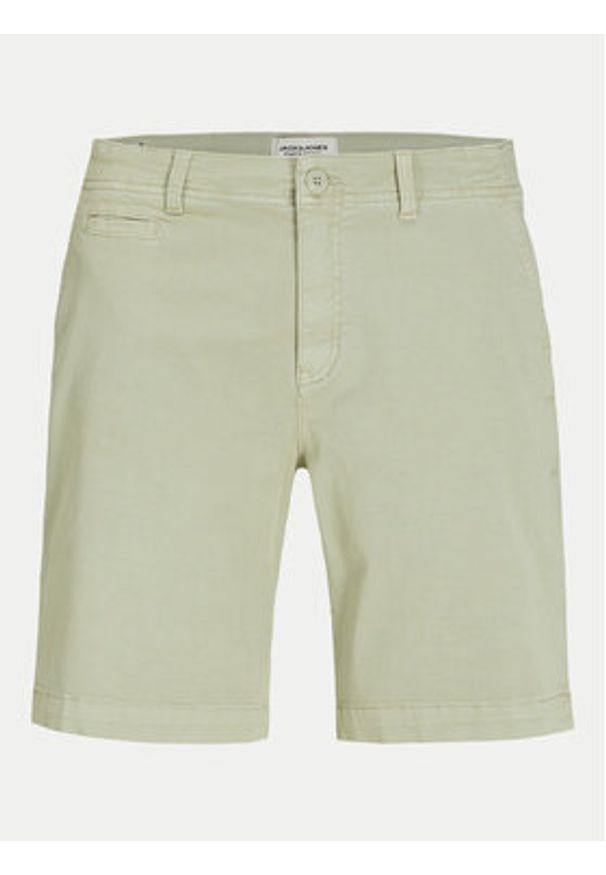 Jack & Jones - Jack&Jones Szorty materiałowe Harlow 12252966 Beżowy Tapered Fit. Kolor: beżowy. Materiał: bawełna