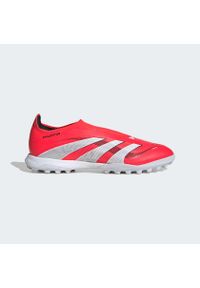 Adidas - Buty Predator League Laceless TF. Kolor: biały, czerwony, wielokolorowy, czarny. Materiał: materiał