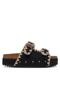 DeeZee Klapki LB-P1684 Czarny. Kolor: czarny. Materiał: syntetyk, materiał