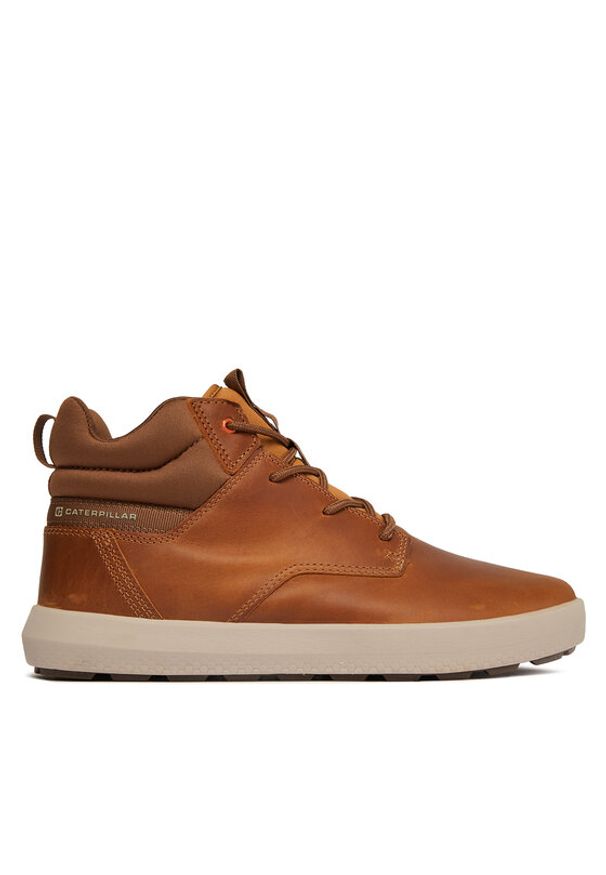 CAT Footwear Sneakersy Proxy Hi P110723 Brązowy. Kolor: brązowy. Materiał: skóra