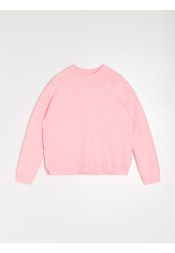 Sinsay - Sweter basic - różowy. Kolor: różowy