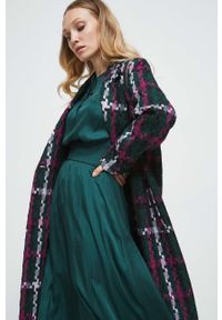 medicine - Medicine płaszcz z domieszką wełny damski przejściowy dwurzędowy. Materiał: wełna. Styl: klasyczny #4