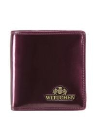 Wittchen - Damski portfel ze skóry lakierowany mały. Kolor: fioletowy. Materiał: lakier, skóra #1
