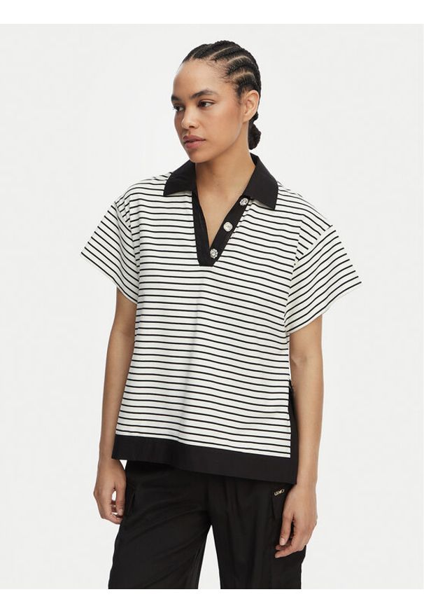 Liu Jo Polo WA6495 J4909 Kolorowy Regular Fit. Typ kołnierza: polo. Materiał: bawełna. Wzór: kolorowy