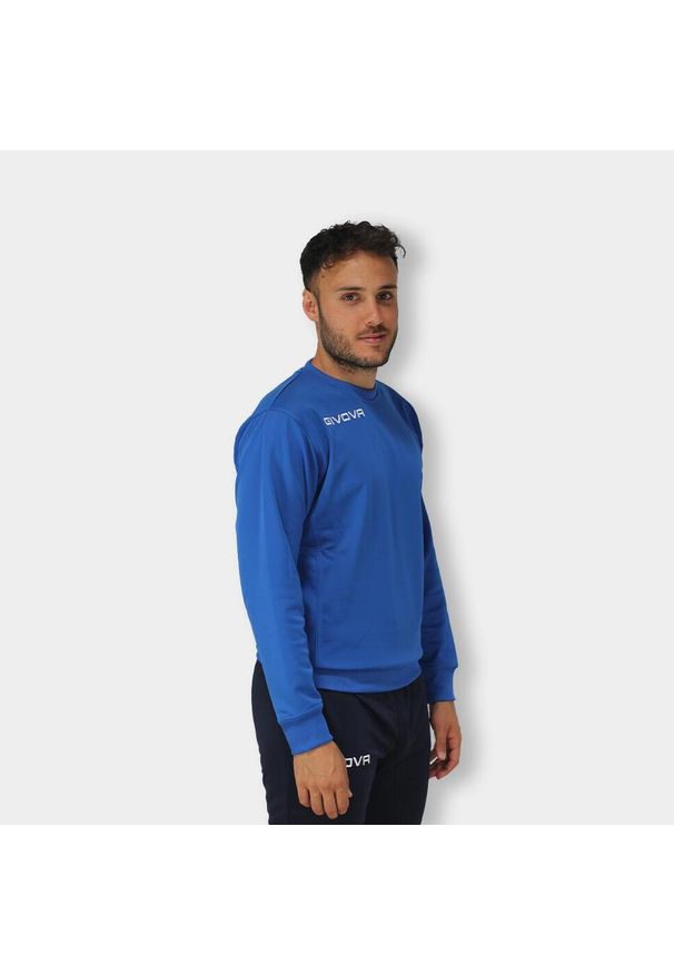 Bluza Givova Polarfleece Sport 4XL - Wygoda i Oddychalność. Kolor: niebieski. Materiał: poliester. Sport: piłka nożna