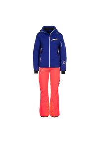 PEAK MOUNTAIN - Damska kurtka narciarska Peak Mountain Astec. Kolor: wielokolorowy, czarny, czerwony, pomarańczowy. Sezon: zima. Sport: narciarstwo #1