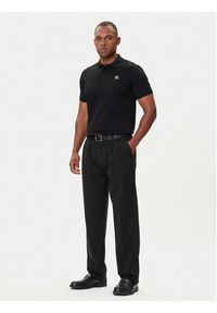 Karl Lagerfeld - KARL LAGERFELD Polo 745006 554201 Czarny Regular Fit. Typ kołnierza: polo. Kolor: czarny. Materiał: bawełna #3