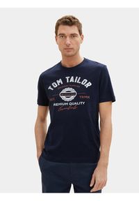 Tom Tailor T-Shirt 1037735 Granatowy Regular Fit. Kolor: niebieski. Materiał: bawełna #4