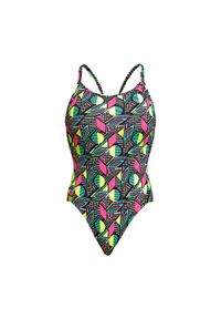 FUNKITA - Strój pływacki jednoczęściowy damski Funkita Diamond Back One Piece. Kolor: zielony