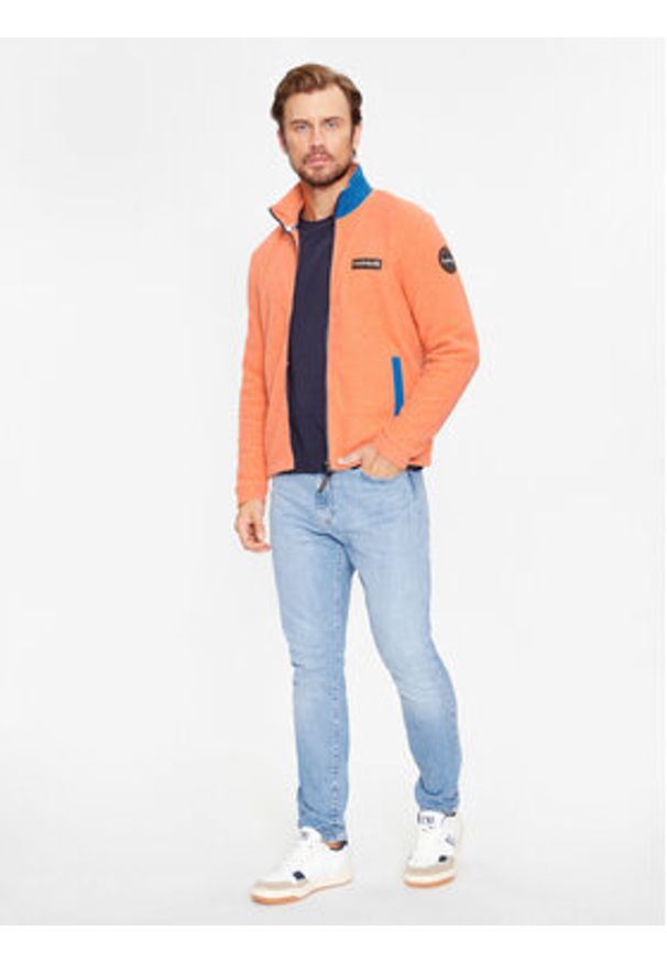 Napapijri Polar NP0A4HDP Pomarańczowy Regular Fit. Kolor: pomarańczowy. Materiał: polar, syntetyk