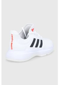 adidas Performance - Buty Game Court. Nosek buta: okrągły. Kolor: biały. Materiał: materiał, guma #2