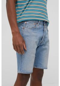 Levi's® - Levi's szorty jeansowe męskie. Okazja: na spotkanie biznesowe. Kolor: niebieski. Materiał: jeans. Styl: biznesowy