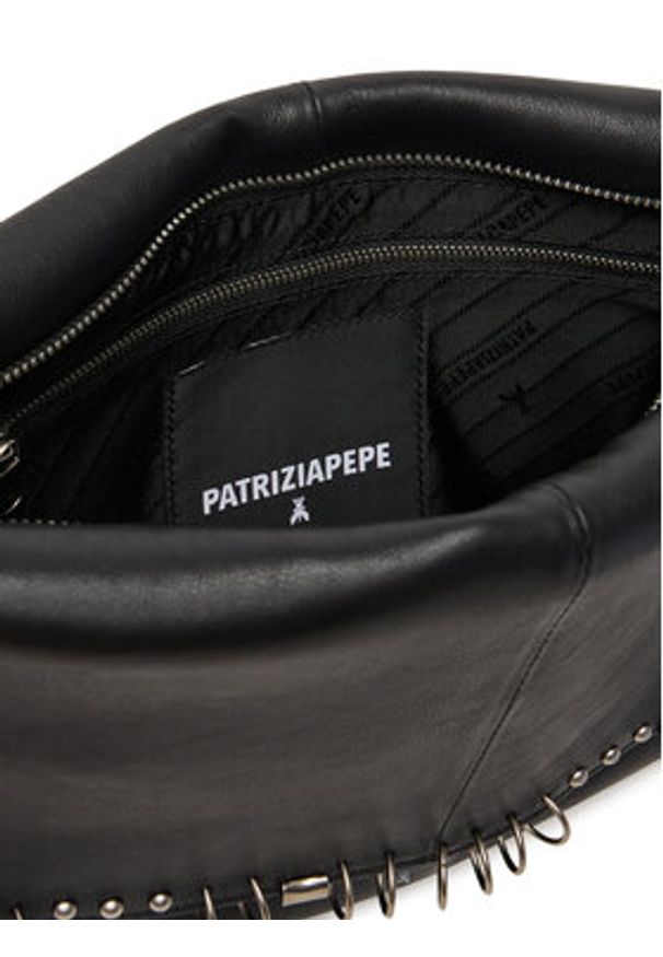 Patrizia Pepe Torebka 8B0519/L163-K103 Czarny. Kolor: czarny. Materiał: zamszowe, skórzane