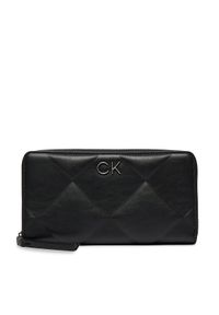Calvin Klein Duży Portfel Damski Re-Lock Quilt Za Wallet Lg K60K610774 Czarny. Kolor: czarny. Materiał: skóra