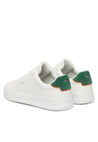 TOMMY HILFIGER - Tommy Hilfiger Sneakersy Th Court Core Ess Leather FM0FM05367 Biały. Kolor: biały. Materiał: skóra #2