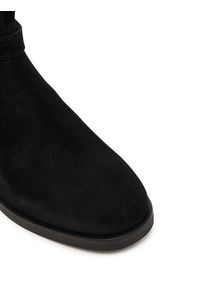 TOMMY HILFIGER - Tommy Hilfiger Botki Th Buckle Riding Suede Bootie FW0FW09047 Czarny. Kolor: czarny. Materiał: zamsz, skóra #6