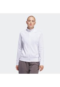 Adidas - Kurtka do golfa damska ADIDAS. Typ kołnierza: golf. Materiał: materiał. Wzór: ze splotem. Sport: golf