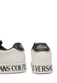 Versace Jeans Couture Sneakersy 78VA3SK6 Biały. Kolor: biały. Materiał: skóra, zamsz #8