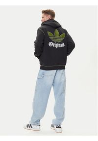 Adidas - adidas Bluza Distressed Graphic JY2730 Czarny Loose Fit. Kolor: czarny. Materiał: bawełna #4