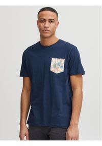 Blend T-Shirt 20715304 Granatowy Regular Fit. Kolor: niebieski. Materiał: bawełna