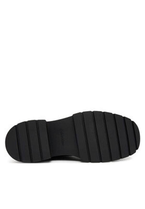 Calvin Klein Jeans Sztyblety Combat Mid Chelsea Boot Hw Lth YW0YW01869 Czarny. Kolor: czarny. Materiał: skóra