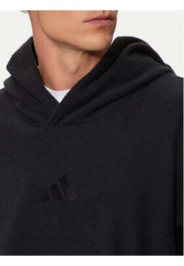 Adidas - adidas Bluza Elevated ALL SZN Terry Loop IV5212 Czarny Loose Fit. Kolor: czarny. Materiał: bawełna