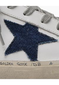 GOLDEN GOOSE - Sneakersy Hi Star z jeansową gwiazdą. Kolor: szary. Materiał: jeans. Wzór: aplikacja. Obcas: na koturnie #3