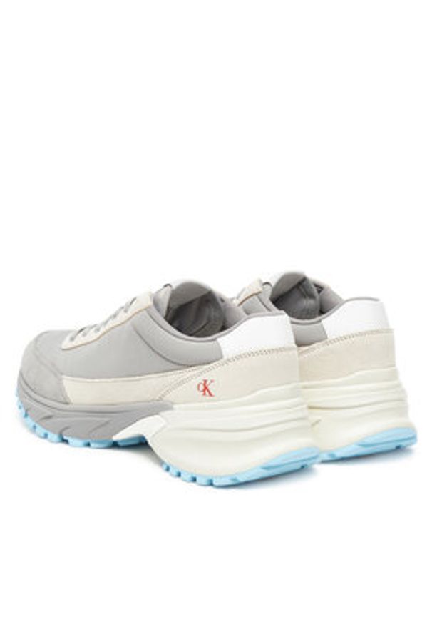 Calvin Klein Jeans Sneakersy Hike Runner Mg Nylon Mix YW0YW01852 Szary. Kolor: szary. Materiał: skóra
