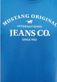 Mustang - MUSTANG AUSTIN MĘSKI T-SHIRT KOSZULKA NADRUK DARK BLUE 1014942 5232. Wzór: nadruk #3