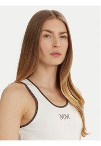 Max Mara Leisure Top Sax 2516941027 Biały Slim Fit. Kolor: biały. Materiał: bawełna