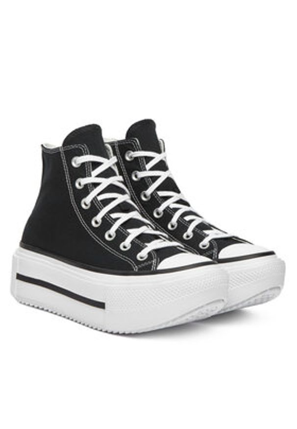 Converse Trampki Chuck Taylor All Star Lift Double Stack A12975C Czarny. Kolor: czarny. Materiał: materiał
