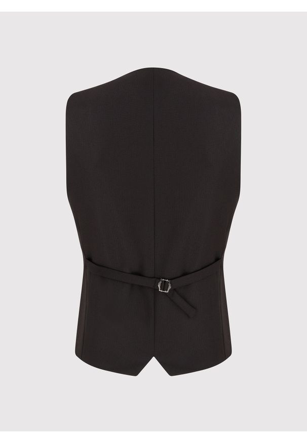 Pako Lorente - PAKO LORENTE – Brązowa kamizelka smokingowa. Kolor: brązowy. Wzór: gładki