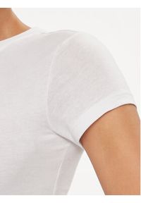 Tommy Jeans T-Shirt Essential DW0DW17357 Biały Slim Fit. Kolor: biały. Materiał: bawełna, syntetyk #5