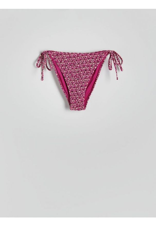 Reserved - Dół od bikini - fuksja. Kolor: różowy. Materiał: materiał