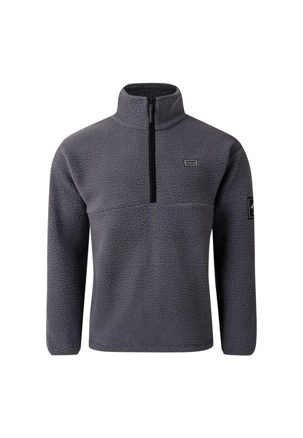 DARE 2B - Bluza Polarowa Męska Suwak Do Połowy Twin Tip. Kolor: szary. Materiał: polar. Sezon: zima. Styl: sportowy. Sport: turystyka piesza