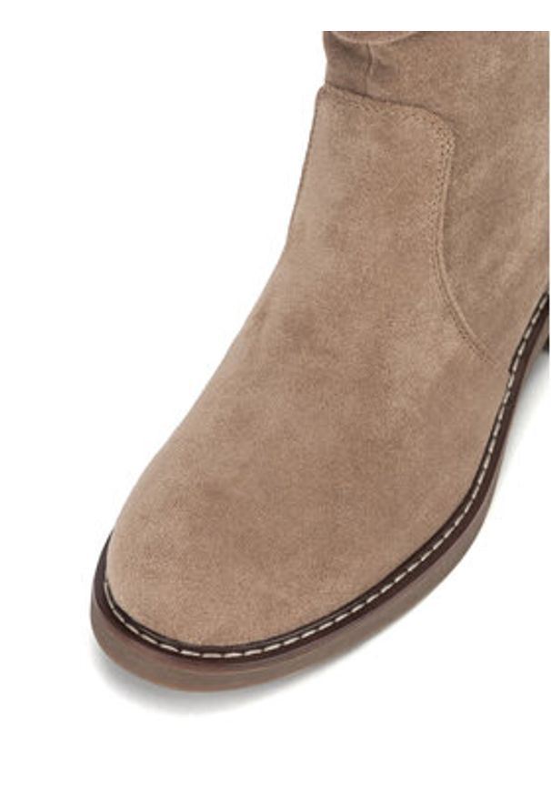 Clara Barson Botki WS2169-04 Beżowy. Kolor: beżowy. Materiał: materiał