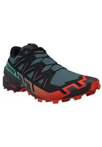 salomon - Buty do biegania męskie Salomon Speedcross 6 Gtx. Zapięcie: sznurówki. Kolor: wielokolorowy. Materiał: materiał, tkanina, syntetyk. Szerokość cholewki: normalna. Model: Salomon Speedcross