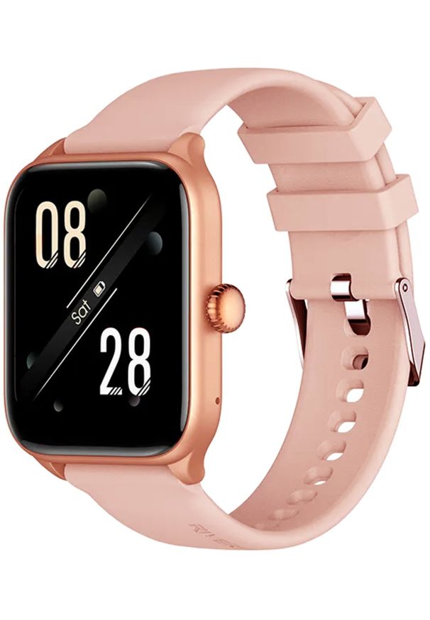 Smartwatch Riversong Riversong smartwatch Motive 6 Pro różowo-złoty SW62. Rodzaj zegarka: smartwatch. Kolor: różowy, złoty, wielokolorowy