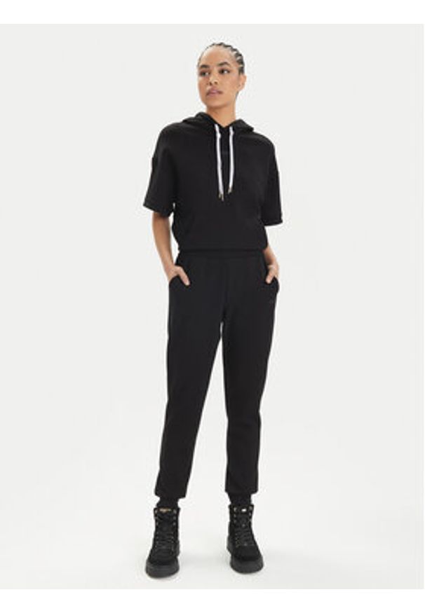 Armani Exchange Bluza 3DYM77 YJEPZ 1200 Czarny Relaxed Fit. Kolor: czarny. Materiał: syntetyk, wiskoza