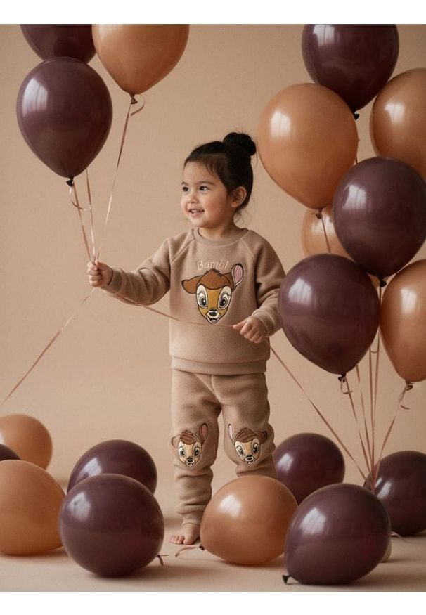 Sinsay - Bluza Bambi - brązowy. Kolor: brązowy